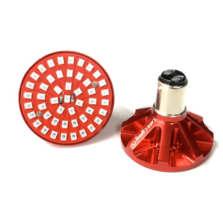 Letric Lighting Co. Premium Bullet Style LED Switchbacks Rear Signal Inserts For Harley w/ 1157 Socket