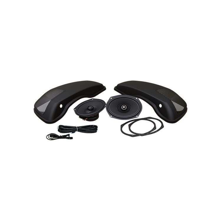 Hogtunes Saddlebag Speaker Lid Kit With XL Speakers For Harley Touring