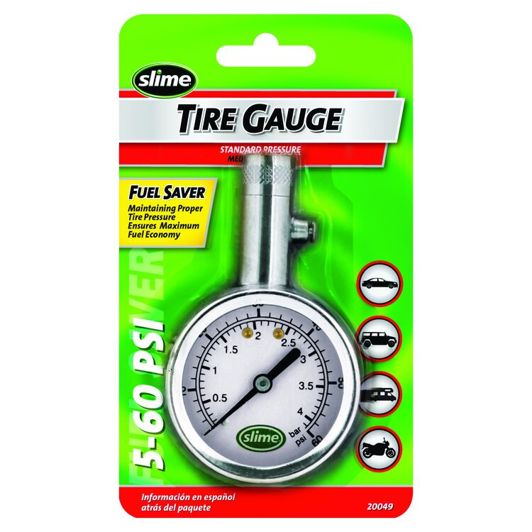 Slime 5-60 PSI Dial Gauge