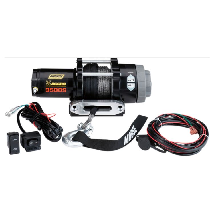 Moose Racing Aggro 3500lb Synthetic Rope Winch