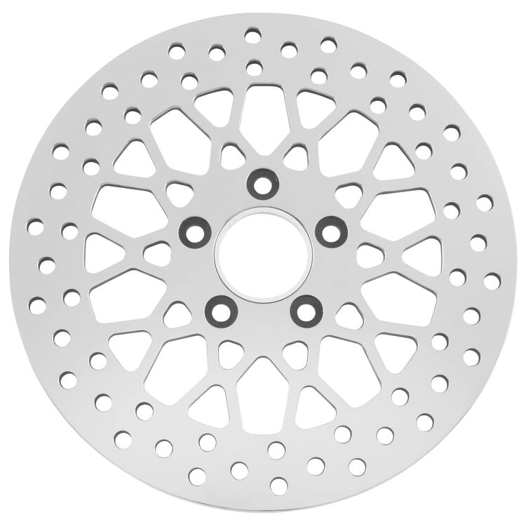 Milwaukee Twins 11.5 Mesh Front Brake Rotor For Harley 2000-2014
