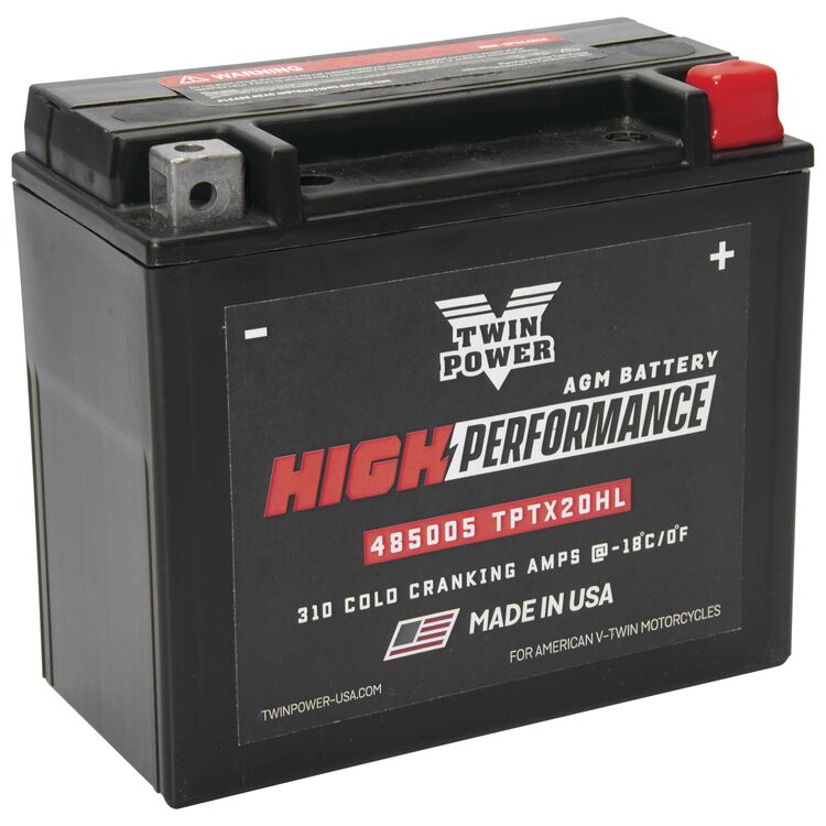 Twin Power High Performance Factory Activated AGM Battery For Harley Softail / Dyna / V-Rod / XL 1991-2026