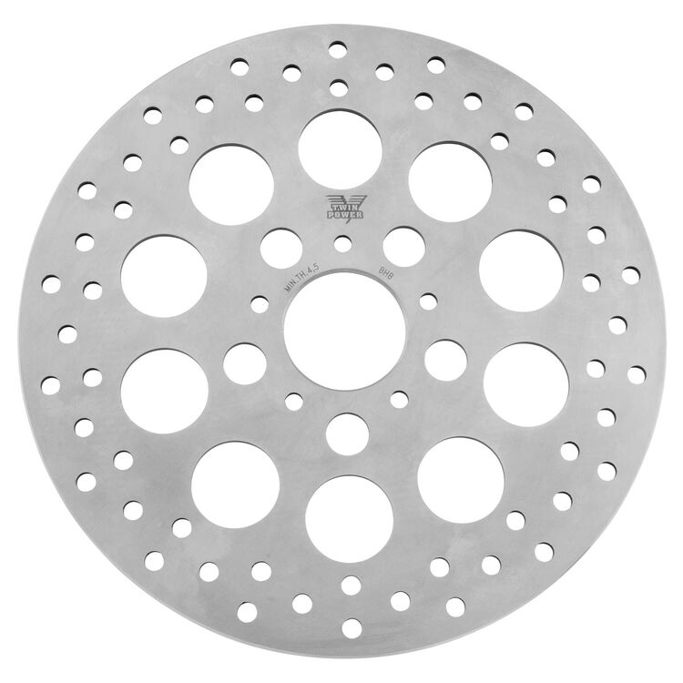 Twin Power Solid Hole Front Rotor For Harley 1984-2017