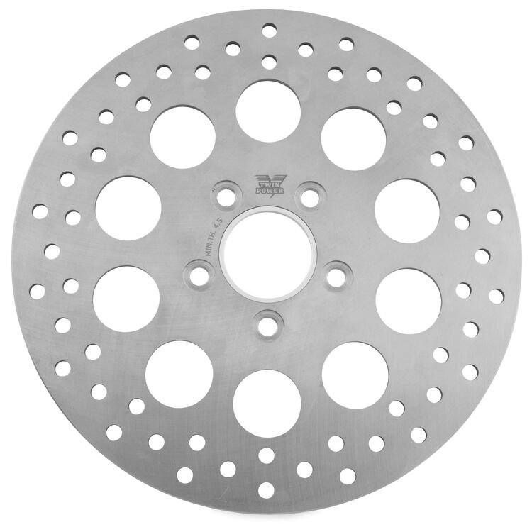 Twin Power Solid Hole Rear Rotor For Harley 1984-2017