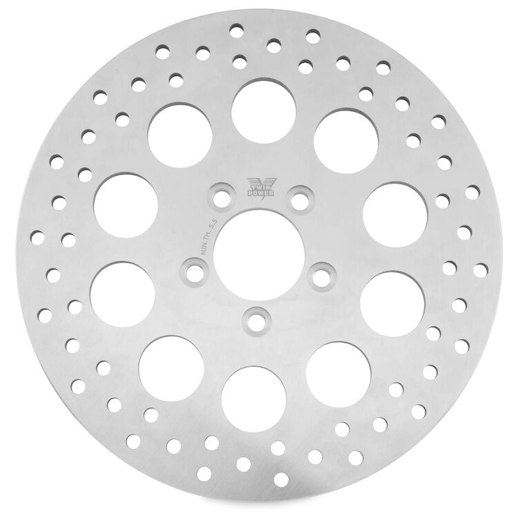 Twin Power Solid Hole Rear Rotor For Harley