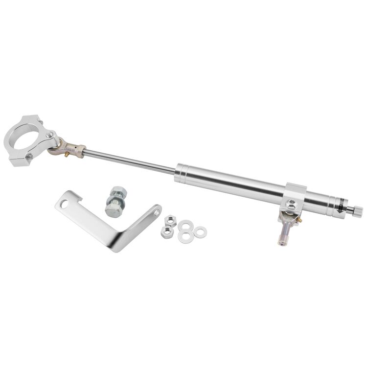 Twin Power Steering Damper Kit For Harley Dyna 1991-2005