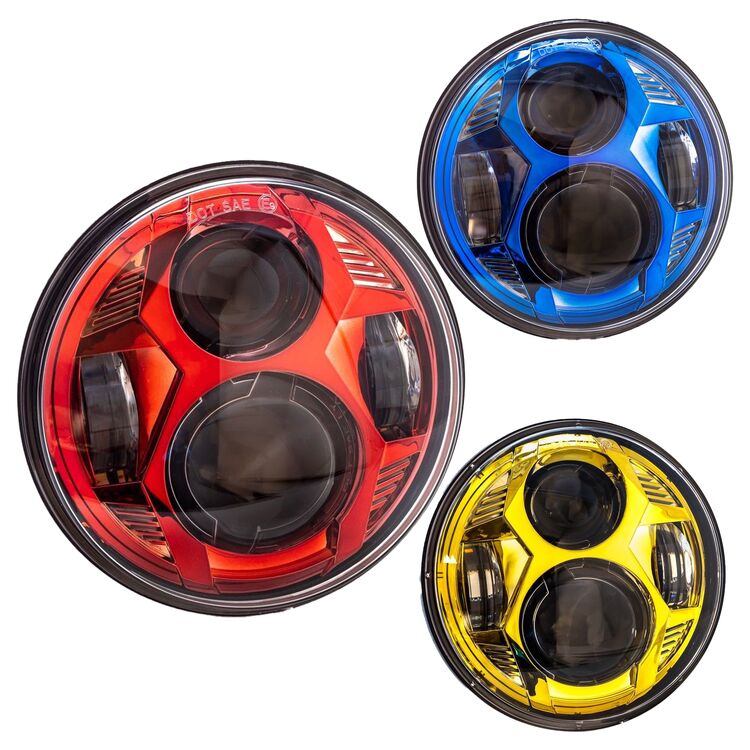 Letric Lighting Co. 5-3/4" Color Collection LED Headlamp For Harley 1988-2022