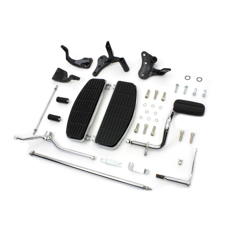V-Twin Mfg. Rider Floorboard Kit For Harley Dyna 1996-2005