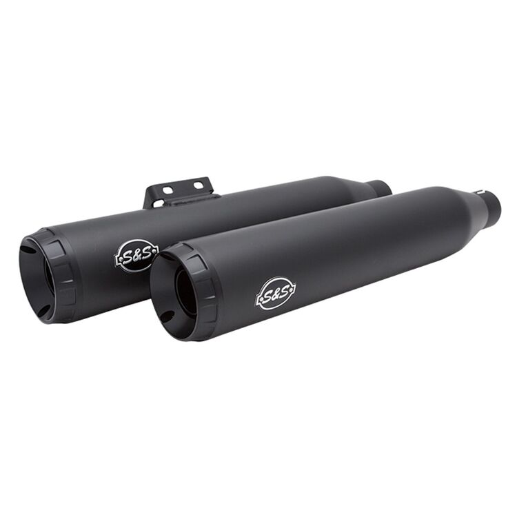 S&S Cycle Grand National Slip-On Race Mufflers For Harley Softail 2018-2026