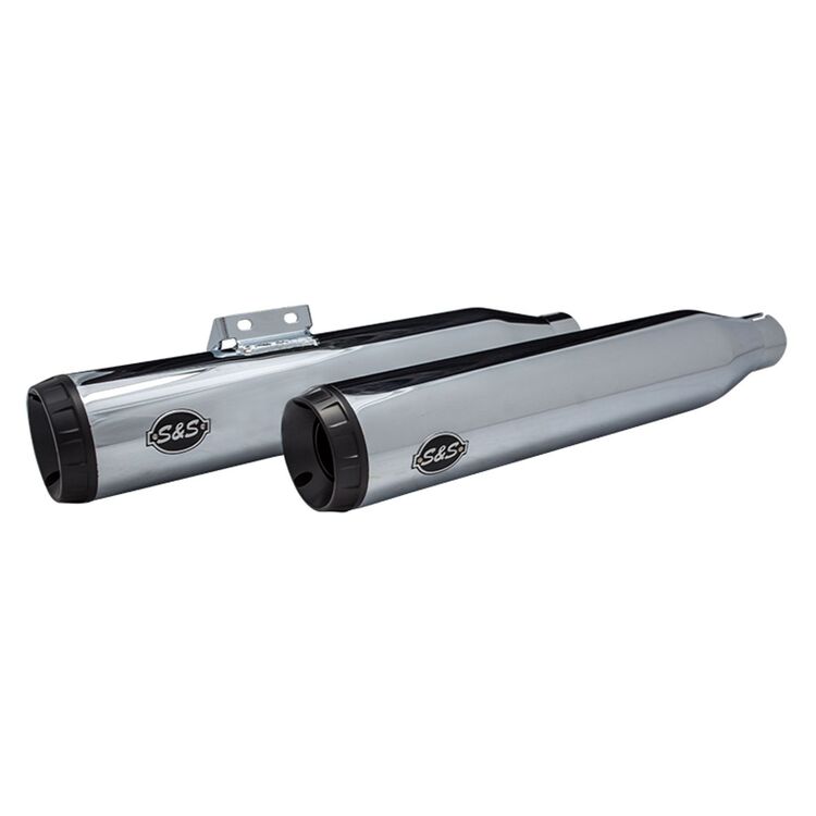 S&S Cycle Grand National Slip-On Race Mufflers For Harley FLHC / FLDE 2018-2024