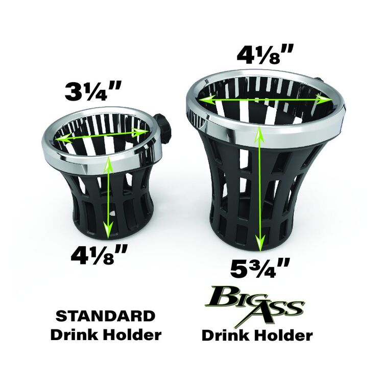 Ciro Standard Drink Holder With Tour-Pak Mount For Harley Touring 2014-2025