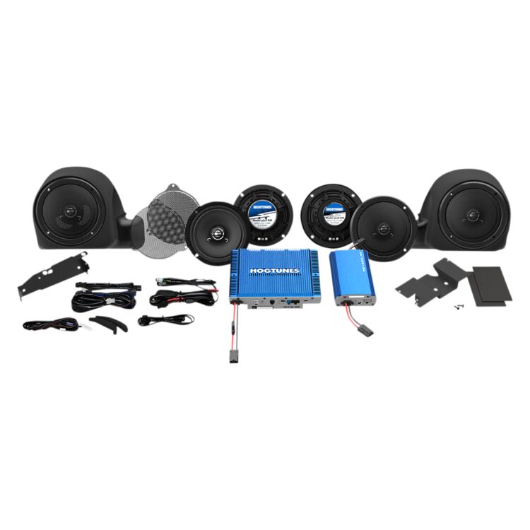 Hogtunes Quadcast 550 Watt Speaker And Amp Kit For Harley Touring 2014-2025