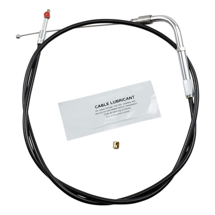 Barnett Black Vinyl Throttle Cable For Harley Softail 2007-2015