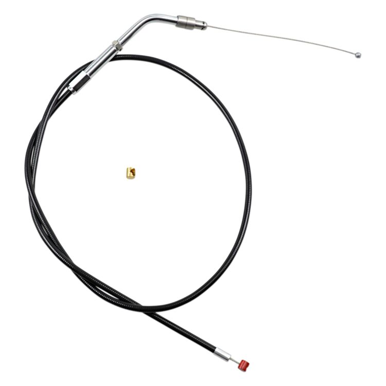 Barnett Black Vinyl Throttle Cable For Harley Sportster 2000-2001