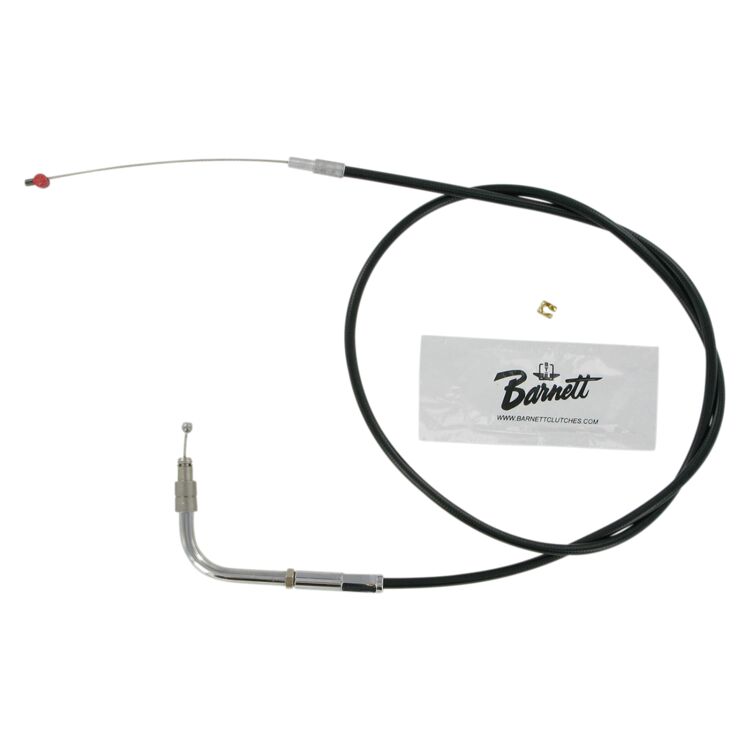 Barnett Black Vinyl Throttle Cable For Harley FLHT / FLTR 1996-2001