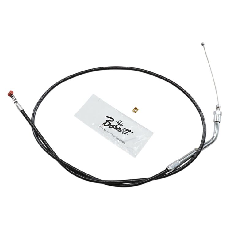 Barnett Black Vinyl Idle Cable For Harley Sportster 1986-1987