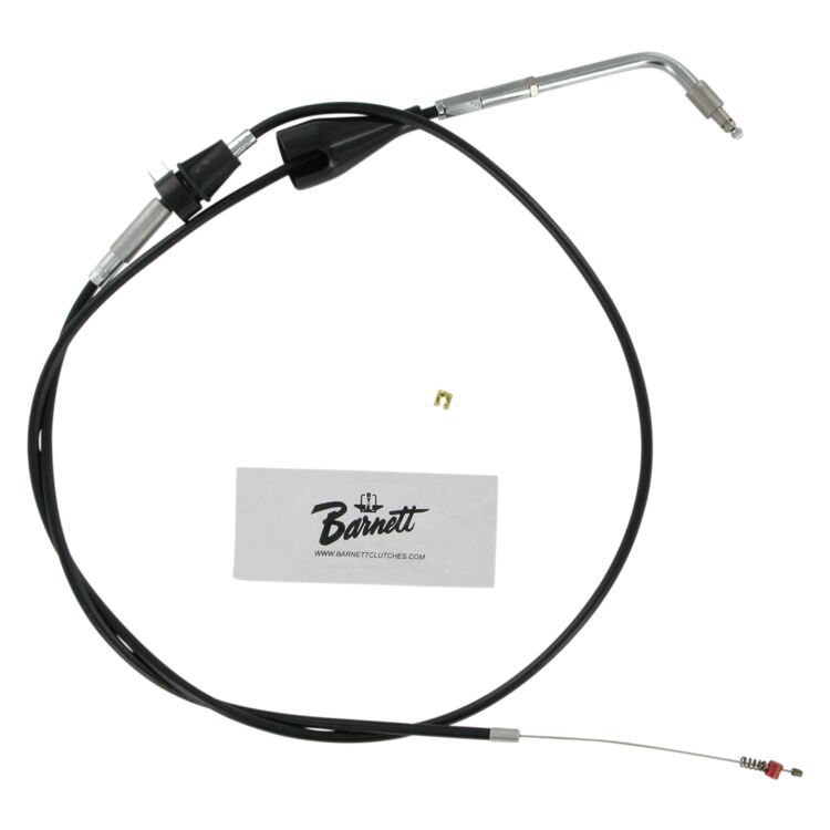 Barnett Black Vinyl Idle Cable For Harley Touring With Cruise