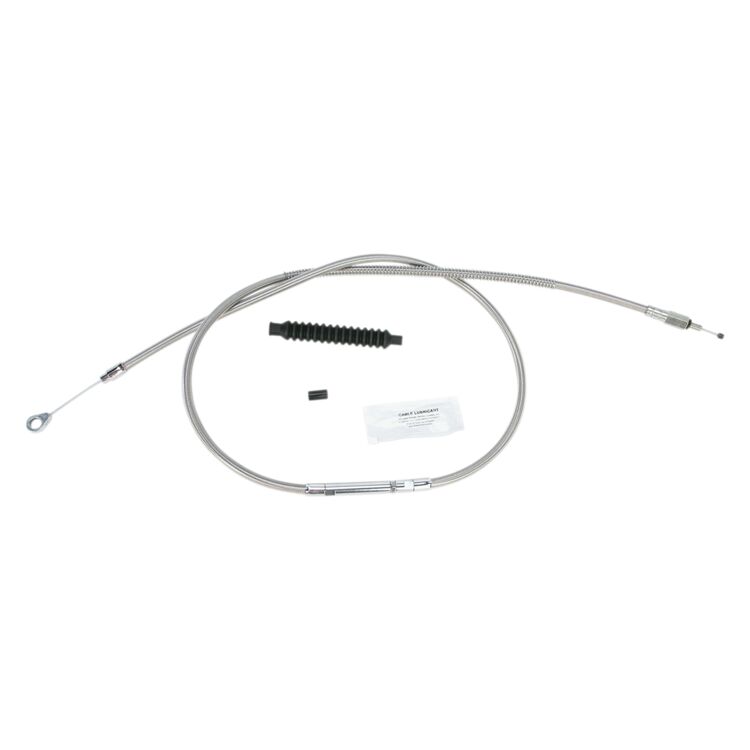 Barnett Stainless Steel Clutch Cable For Harley FLD / FXDC / FXDL 2006-2016
