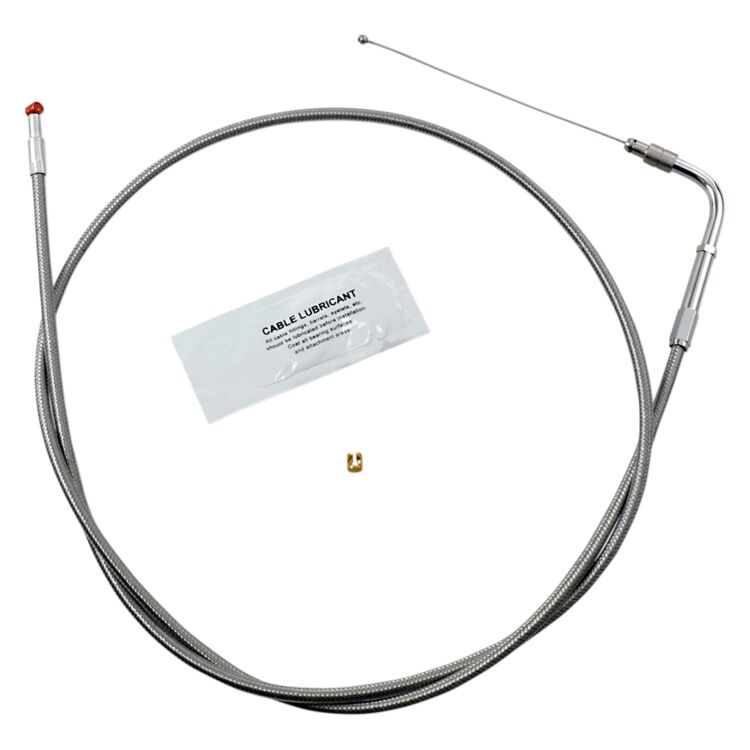 Barnett Stainless Steel Throttle Cable For Harley Touring 2002-2006