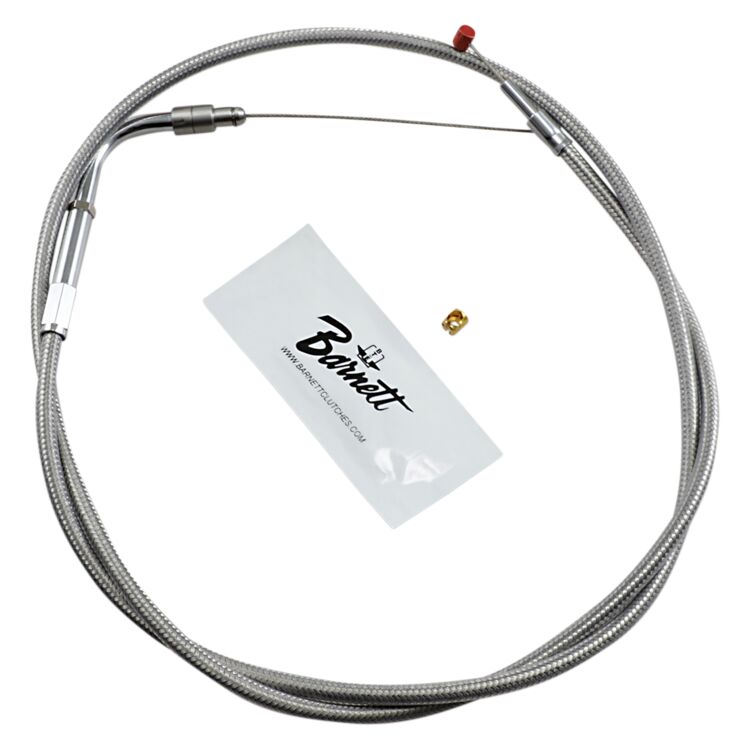Barnett Stainless Steel Throttle Cable For Harley FLHRS 2004-2007