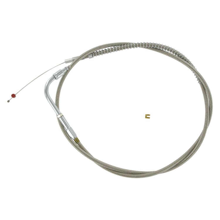 Barnett Stainless Steel Idle Cable For Harley FLHR 1996-2001
