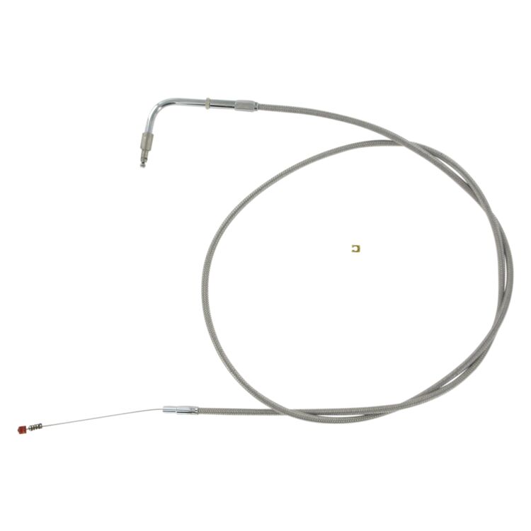 Barnett Stainless Steel Idle Cable For Harley Touring 1996-1998