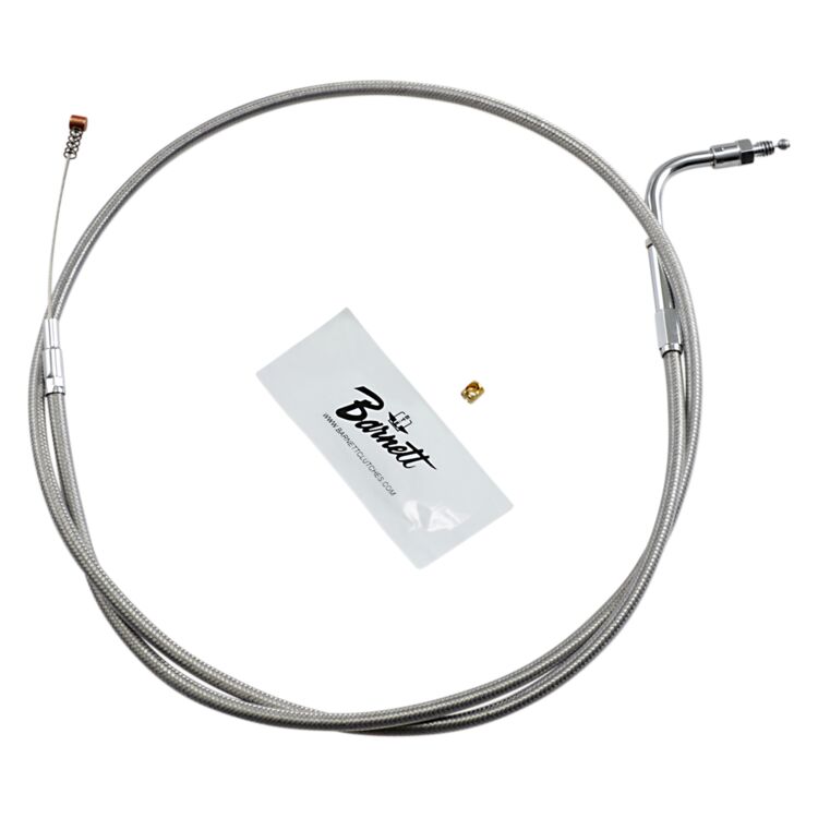 Barnett Stainless Steel Idle Cable For Harley Touring 1984-1989