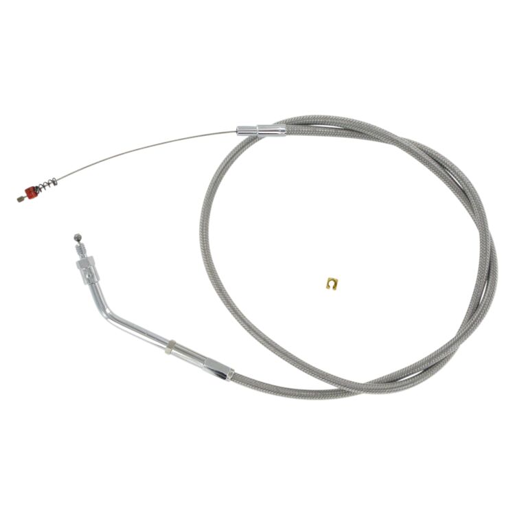 Barnett Stainless Steel Idle Cable For Harley Sportster 1988-1995