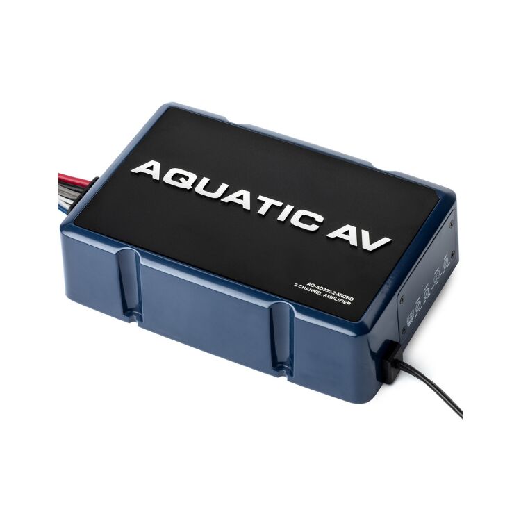 Aquatic AV 300 Watt 2-Channel Amplifier For Harley Touring 1998-2025