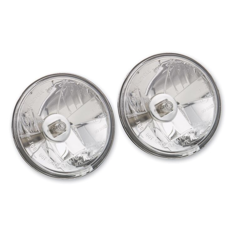 Milwaukee Twins Clear Spotlight / Passing Lamp Set With H3 Bulbs