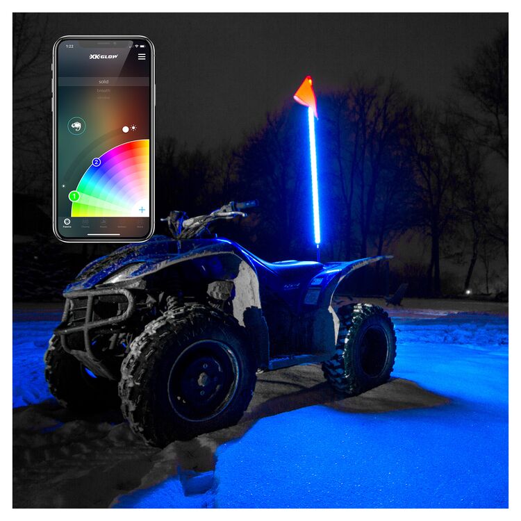 XKGlow 2nd Gen 1-Piece 48" Whip with XKCHROME Controller