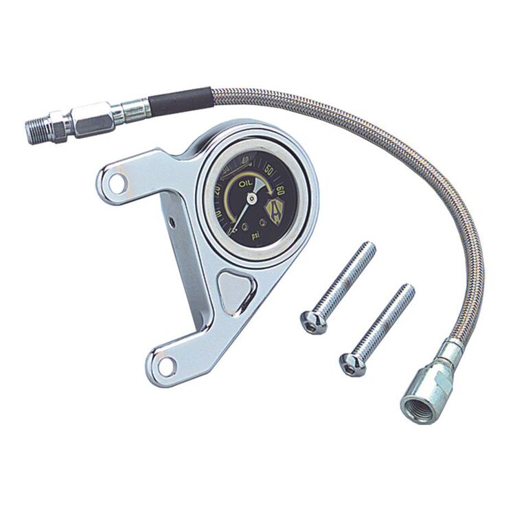 Arlen Ness Radius Oil Pressure Gauge For Harley Twin Cam 1999-2017