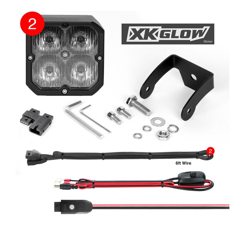 XKGlow Cube RGB Pod Light Pair 