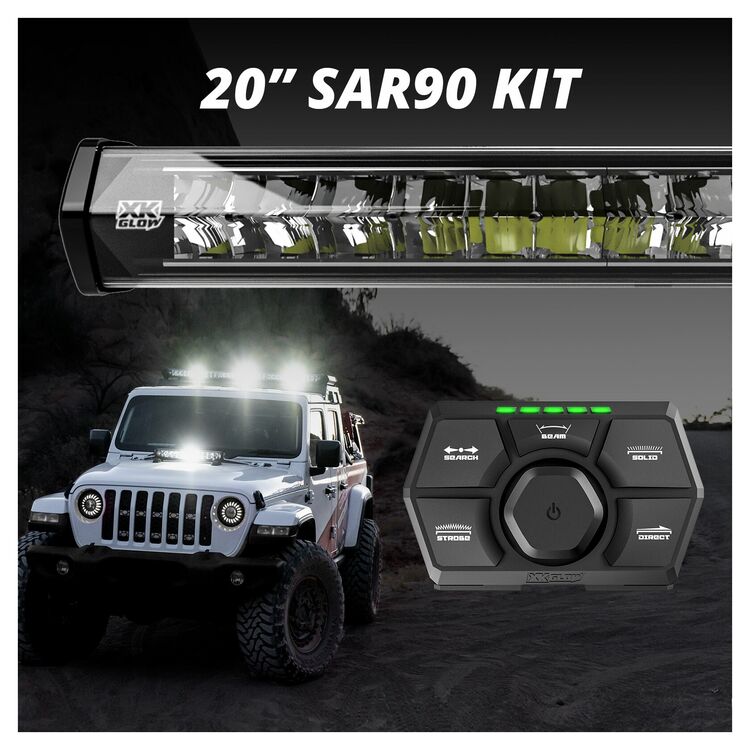 XKGlow 20" SAR 90 Emergency Light Bar Kit