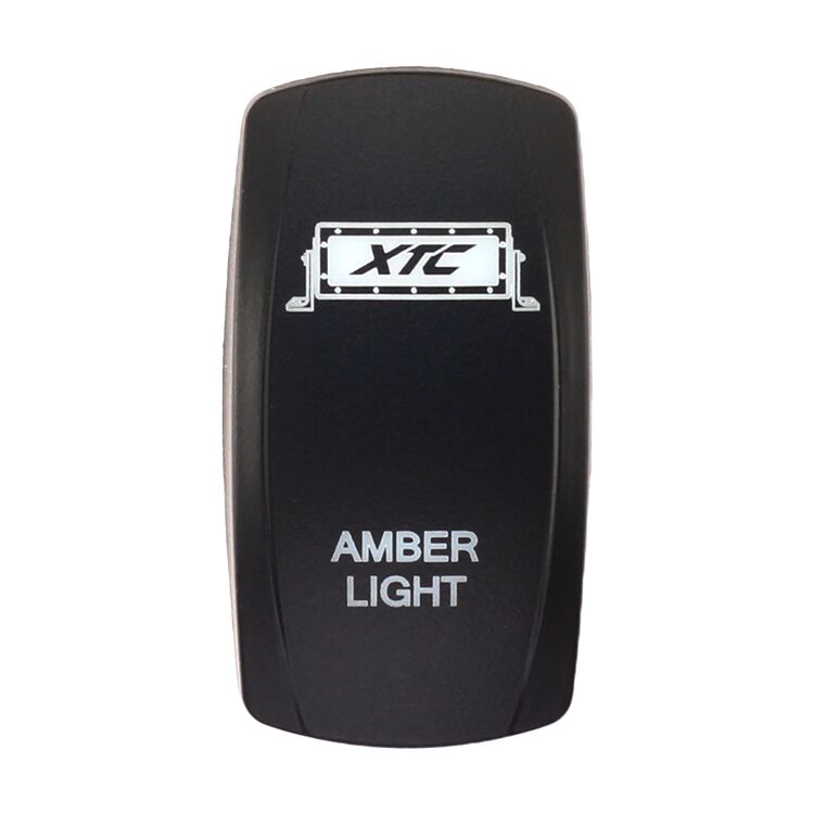 XTC Power Products Dash Switch Rocker Face - Amber Light Bar