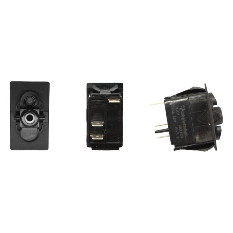 XTC Power Products SPST Carling Rocker Switch with Incandescent Backlight