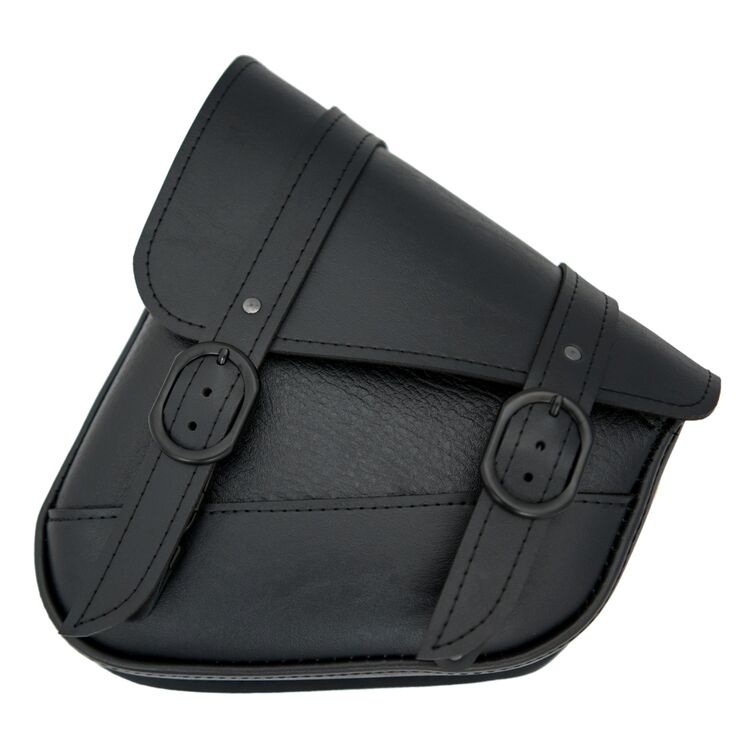 Willie & Max Black Jack Swing Arm Saddlebag For Harley Softail 1984-2017