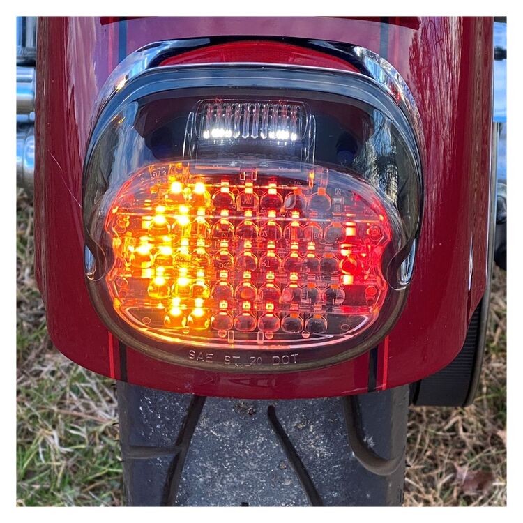 Custom Dynamics Low Profile LED Taillight With Turn Signals For Harley