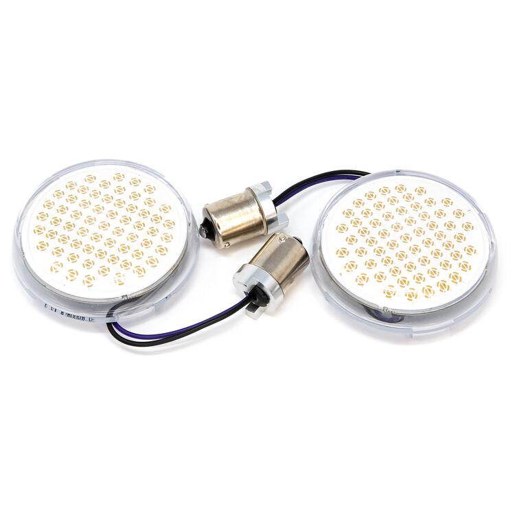 Letric Lighting Co. Deluxe Front Bullet Style LED Inserts For Harley 2000-2025