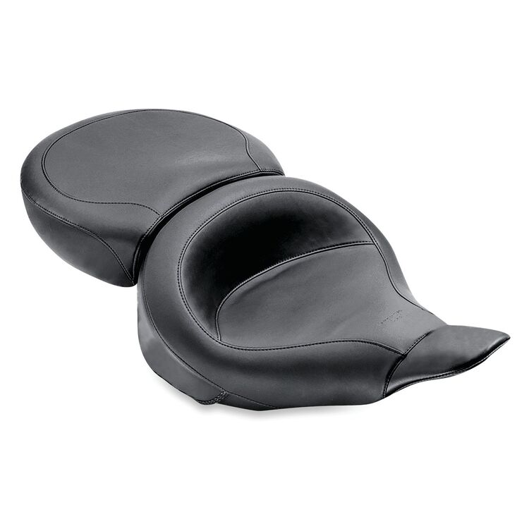 Mustang Wide Touring Smooth Seat For Harley Touring 1980-1996