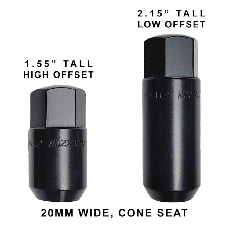 Gorilla Automotive Extended Hex Race UTV Lug Kit 10 x 1.25 Short