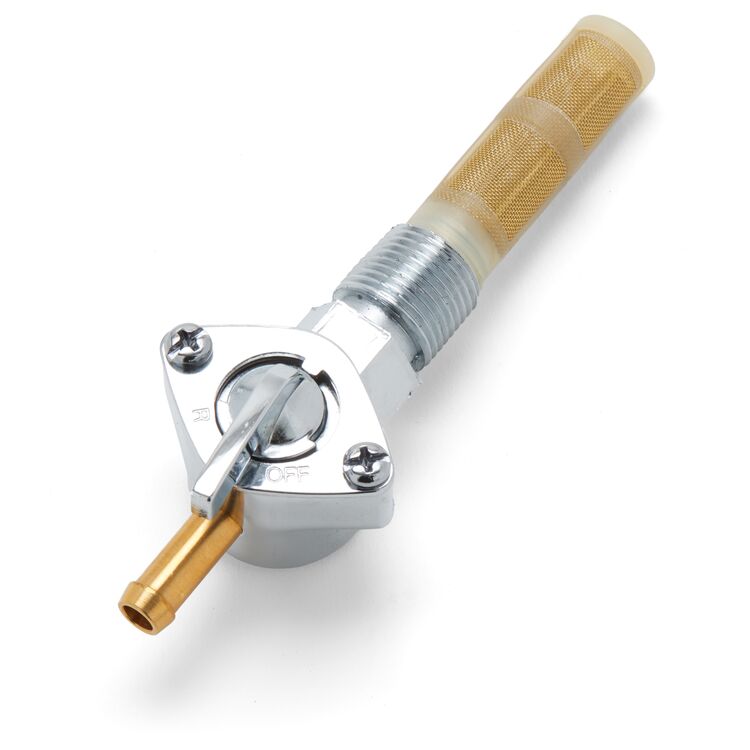 Milwaukee Twins Chrome Straight Petcock With External Threads For Harley 1958-1974