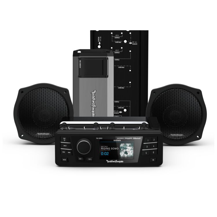 Rockford Fosgate Gen-3 PMX Stage 2 Audio Kit For Harley FLHT / FLHX 1998-2013