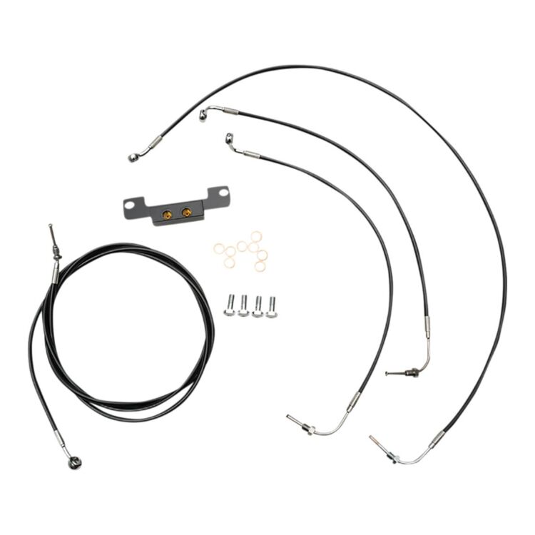 LA Choppers Handlebar Cable And Brake Line Kit For Harley Road Glide / Road King w/ ABS 2021-2025
