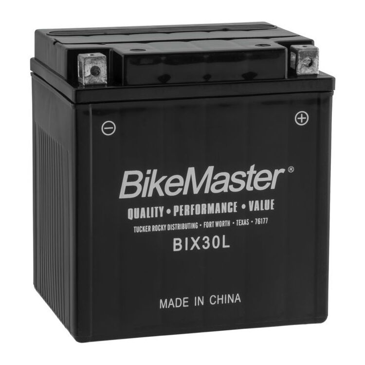 BikeMaster BIX30L-BS High-Performance Maintenance Free Battery 