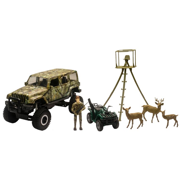New Ray Toys Deer Hunting Playset 1:18 Model