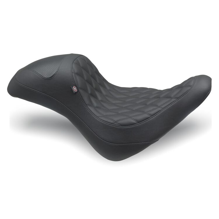 Mustang One-Piece Extreme Fastback Seat For Harley Softail Fat Boy 2018-2026 