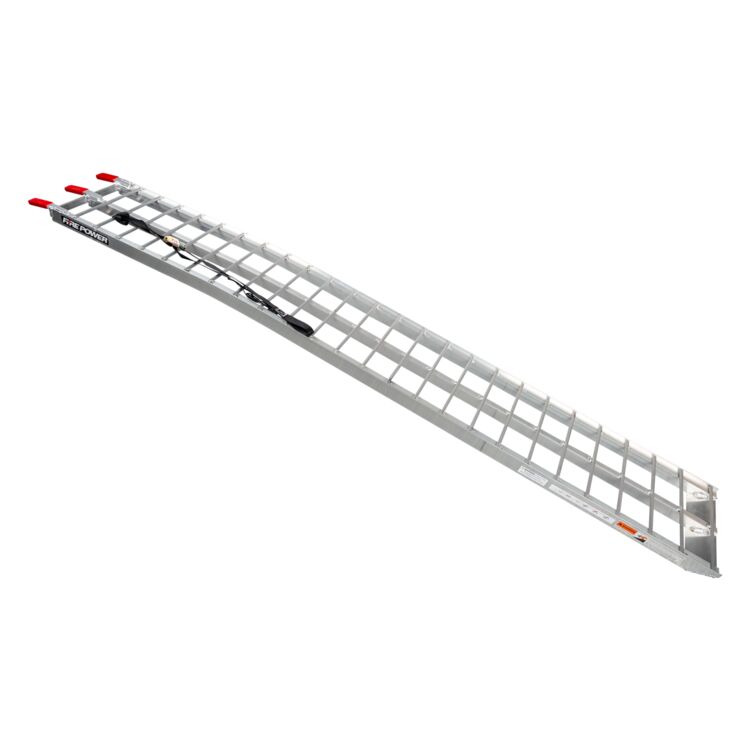 Fire Power One Piece Curved Aluminum Ramp 