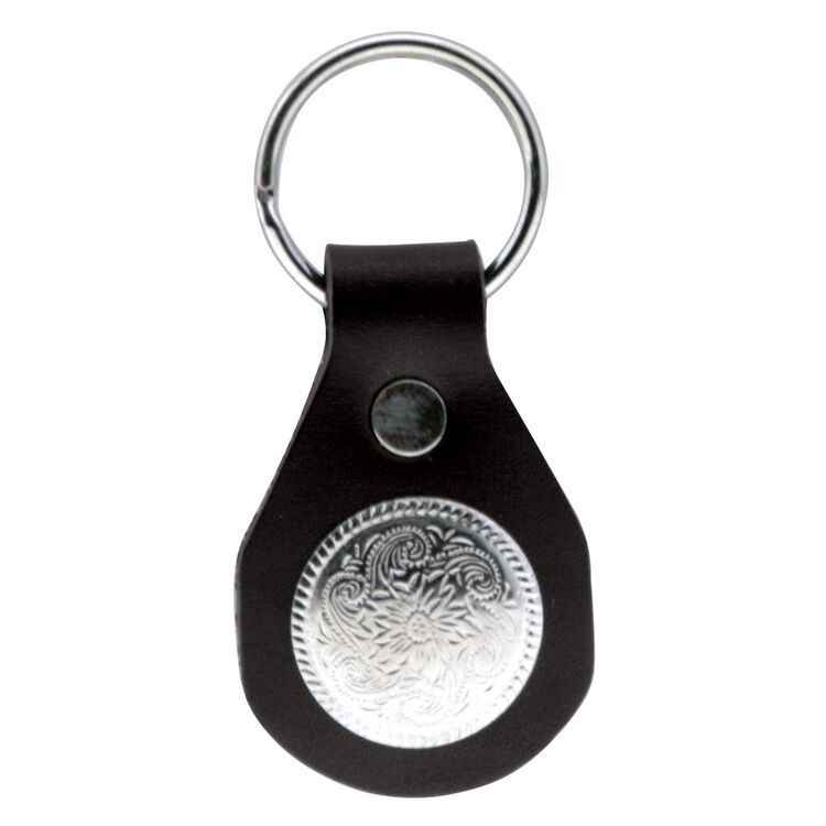 Eagle Leather Round Concho Key Fob