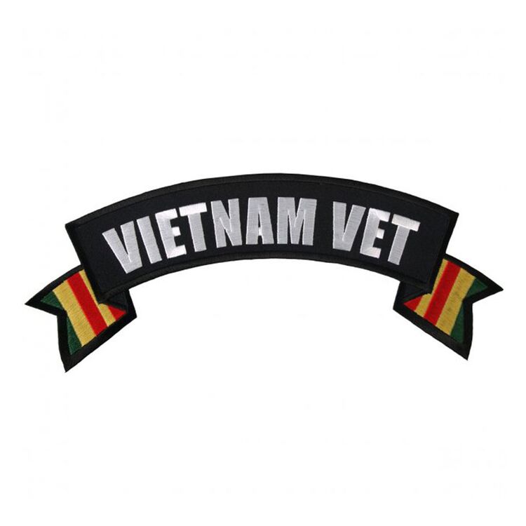 Hot Leathers Vietnam Vet Flag Banner Patch